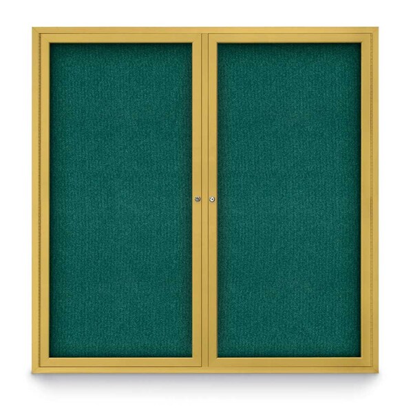 Sliding Door Indoor Enclosed Corkboard, 9